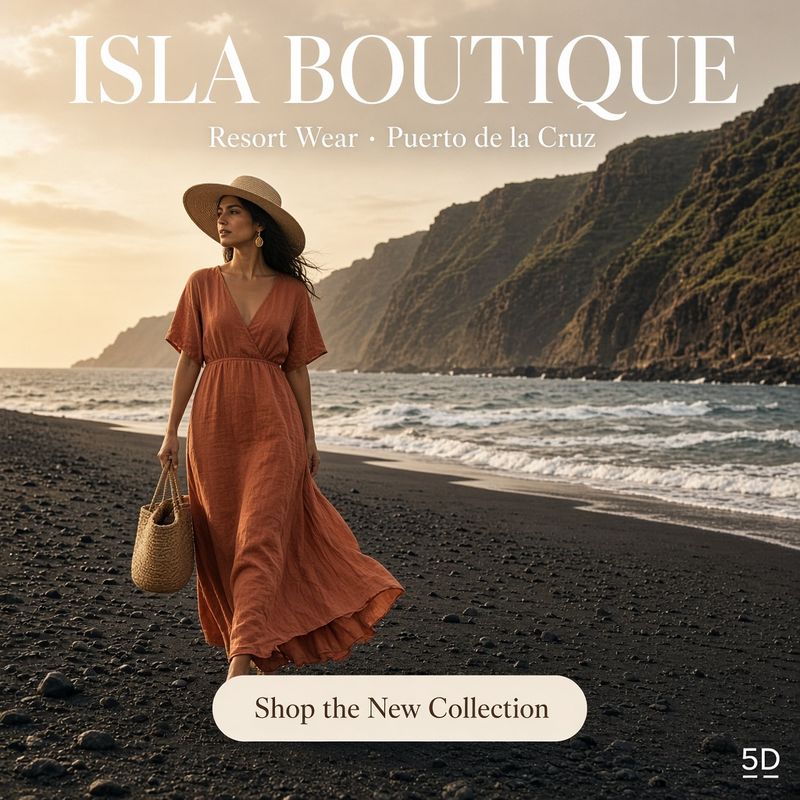 Sample concept advert for Isla Boutique